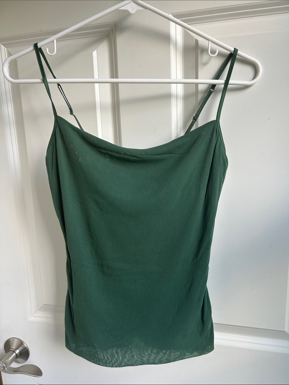 Cosabella - Dark Green Cowl Neck Spaghetti Strap Tank Top